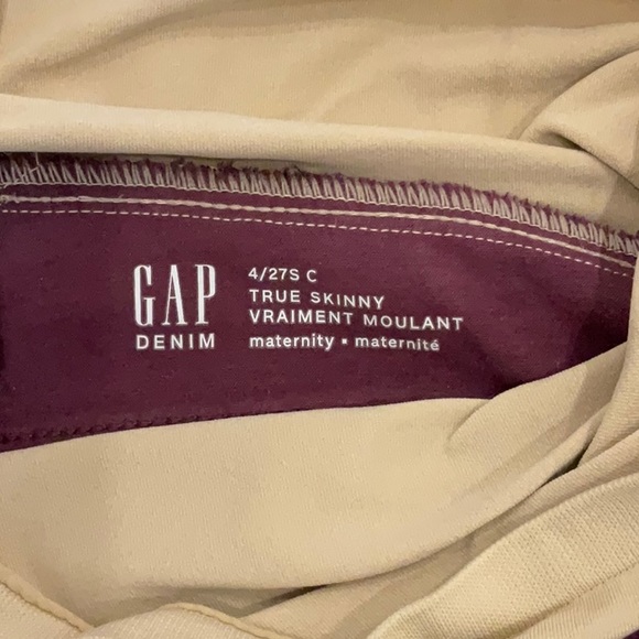 Gap Denim Maternity Jeans | Size 4/27 | Full Coverage | Skinny Jeans - Picture 3 of 6